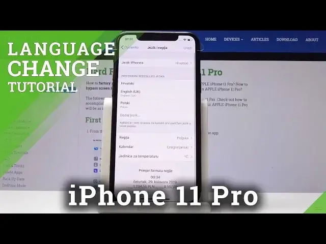 'Video thumbnail for How to Change Language in iPhone 11 Pro - Language List'