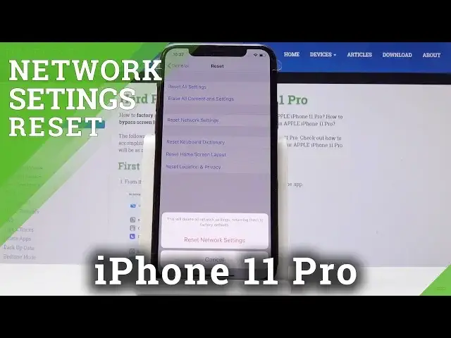 'Video thumbnail for How to Reset Network Settings in iPhone 11 Pro - Restore Network Configuration'