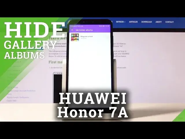 'Video thumbnail for How to Hide Gallery Albums in Huawei Honor 7A'