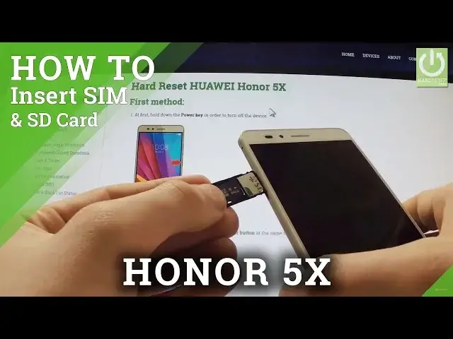 'Video thumbnail for Insert Nano SIM Card in HONOR 5X - Set Micro SD in HONOR 5X'