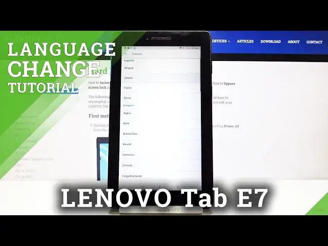 'Video thumbnail for How to Change System Language on LENOVO Tab E7 – Change Input Language'