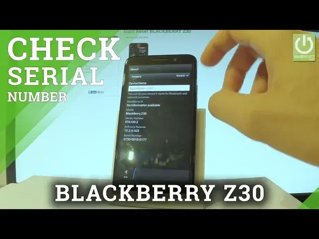 'Video thumbnail for BLACKBERRY Z30 CHECK SERIAL NUMBER / Blackberry SN'