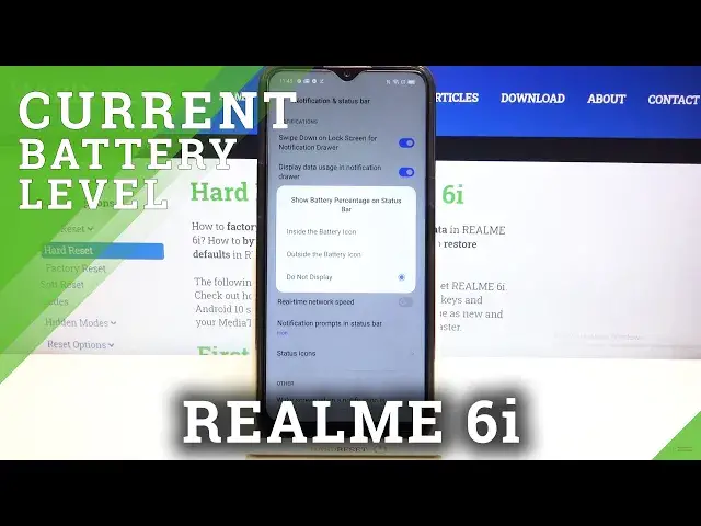 'Video thumbnail for How to Show Battery Percentage in REALME 6i – Show Battery Level'