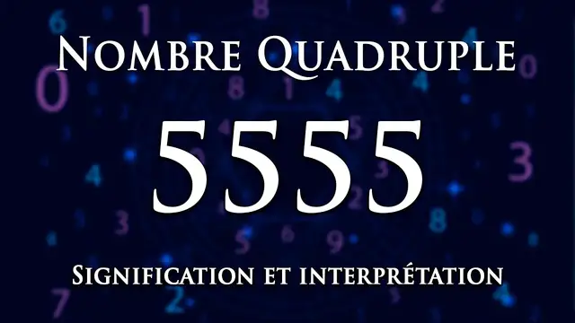 'Video thumbnail for 🌀 INTERPRÉTATION DU NOMBRE 5555 : numérologie et message angélique'