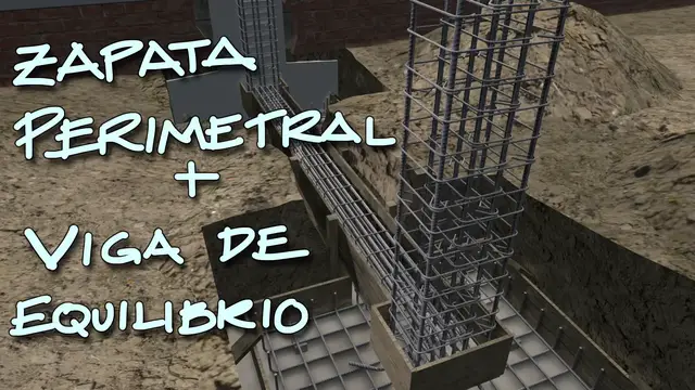 'Video thumbnail for Proceso Constructivo - Zapata perimetral con viga de equilibrio'