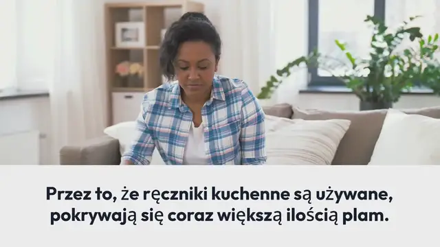 'Video thumbnail for Magiczna i ekonomiczna sztuczka do usuwania uporczywych plam z ręczników kuchennych'