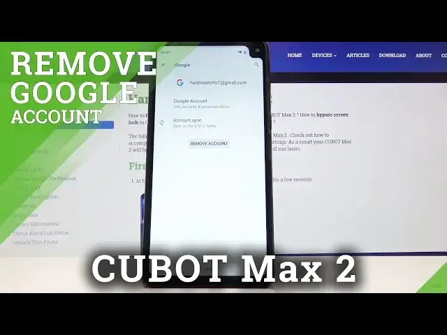 'Video thumbnail for How to Remove Google User in CUBOT Max 2 - Erase Google Account Data'