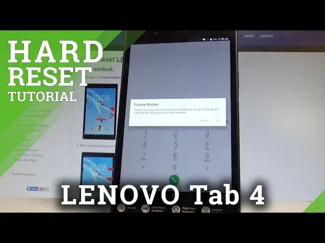 'Video thumbnail for How to Factory Reset LENOVO Tab 4 - Reset Code / Wipe Data |HardReset.Info'
