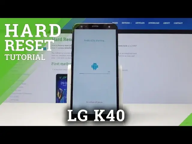 'Video thumbnail for HARD RESET LG K40 - Factory Reset / Delete Content & Settings'