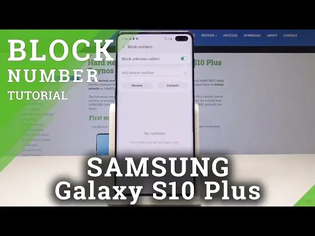 'Video thumbnail for How to Block a Number in Samsung Galaxy S10 Plus –  Block Contact'