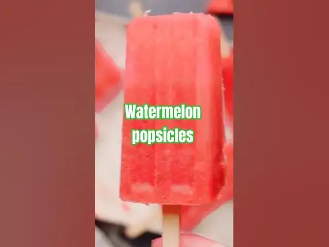 'Video thumbnail for Cool Down with Watermelon Popsicles #easyrecipe #popsicle #watermelon'