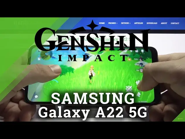'Video thumbnail for Samsung Galaxy A22 5G   Genshin Impact'