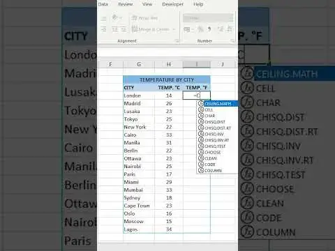 'Video thumbnail for Convert Function in Excel'