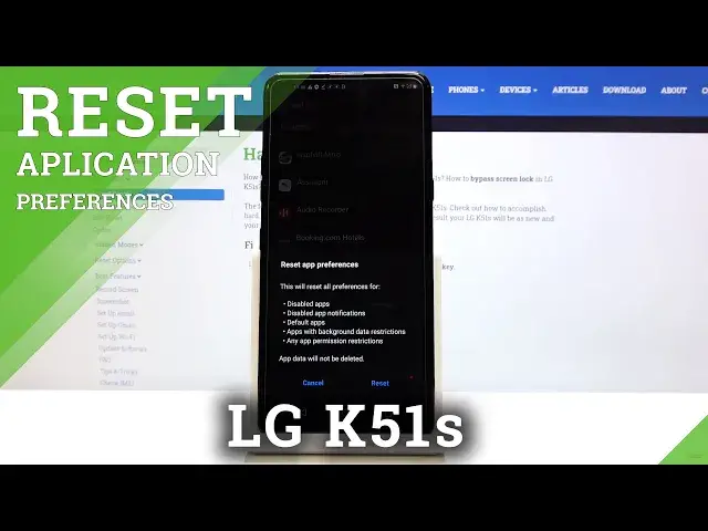 'Video thumbnail for How to Restore Apps Preferences in LG K51s – Reset App Settings'