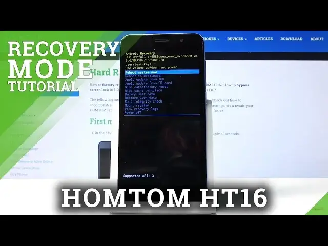 'Video thumbnail for How to Enter Recovery Mode in HOMTOM HT16 – Recovery Options'