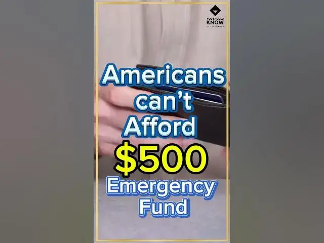 'Video thumbnail for 70% Americans can’t afford a $500 emergency - here’s why #finance #usa'
