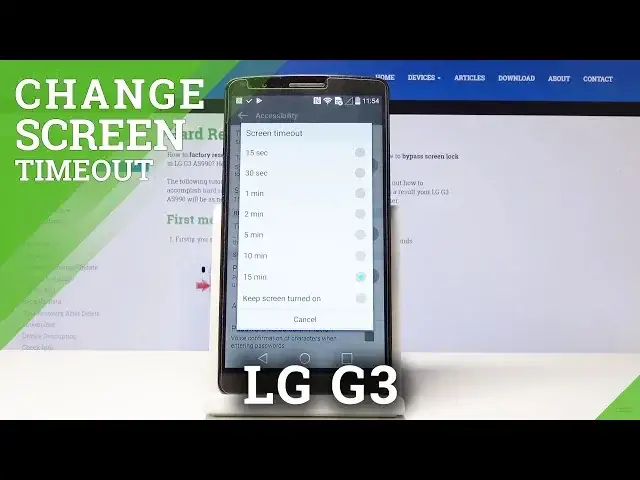 'Video thumbnail for How to Change Screen Timeout in LG G3 - Lock Screen Timeout'