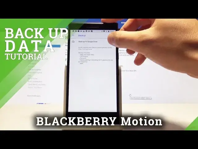 'Video thumbnail for How to Enable Google Backup on BLACKBERRY Motion - Allow Google Backup'