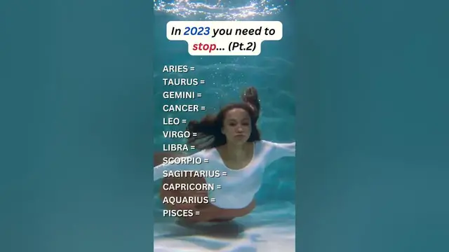 'Video thumbnail for Things Each Zodiac Should not do in 2023 (pt 2) #zodiac #astrology #viral'