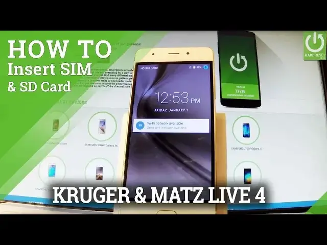 'Video thumbnail for How to Insert SIM & SD in KRUGER & MATZ Live 4 - Install SIM & SD'