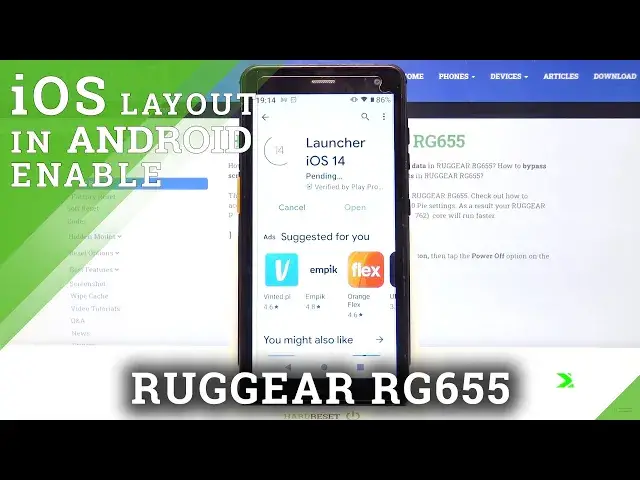 'Video thumbnail for iOS Launcher - Apple Layout on RUGGEAR RG655 Smartphone'