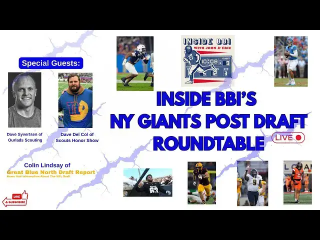 'Video thumbnail for Inside BBI Giants Post Draft Roundtable Discussion'