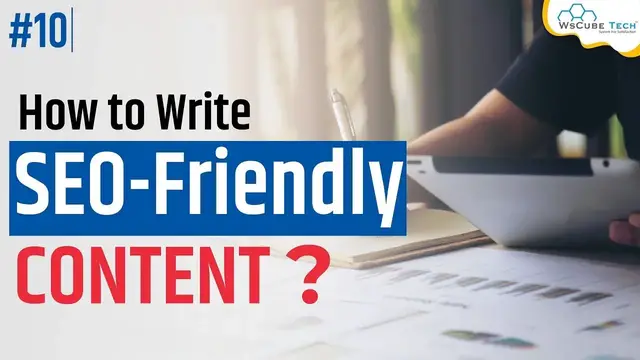 'Video thumbnail for How to write SEO optimized content'