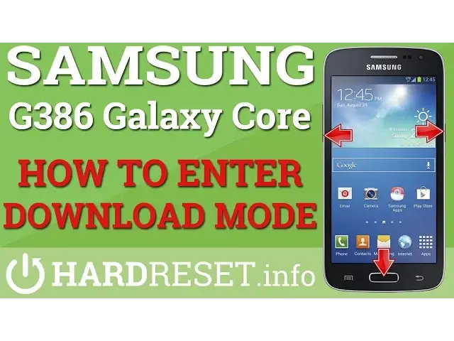 'Video thumbnail for DOWNLOAD MODE -  Samsung G386 Galaxy Core LTE - HOW TO ENTER'
