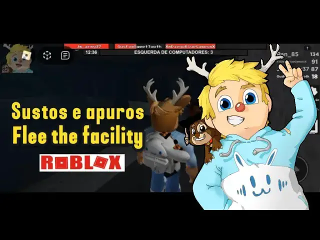 'Video thumbnail for Muitos sustos e apuros no Flee the Facility😱  | ROBLOX'
