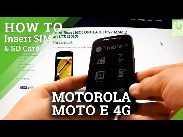 'Video thumbnail for How to insert SIM card and Micro SD card in MOTOROLA XT1527 Moto E 4G LTE'