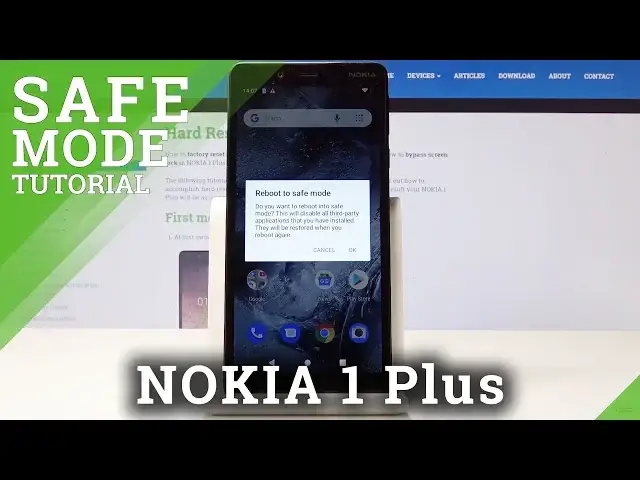 'Video thumbnail for How to Enter Safe Mode in NOKIA 1 Plus - Exit Safe Mode Instructions'
