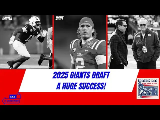 'Video thumbnail for Inside BBI's 2025 NY Giants Draft Breakdown And Reaction! #football #sports'