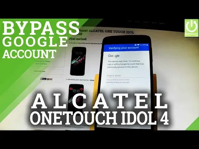 'Video thumbnail for Bypass Google Account ALCATEL ONE TOUCH IDOL 4 - Skip Google Verification'
