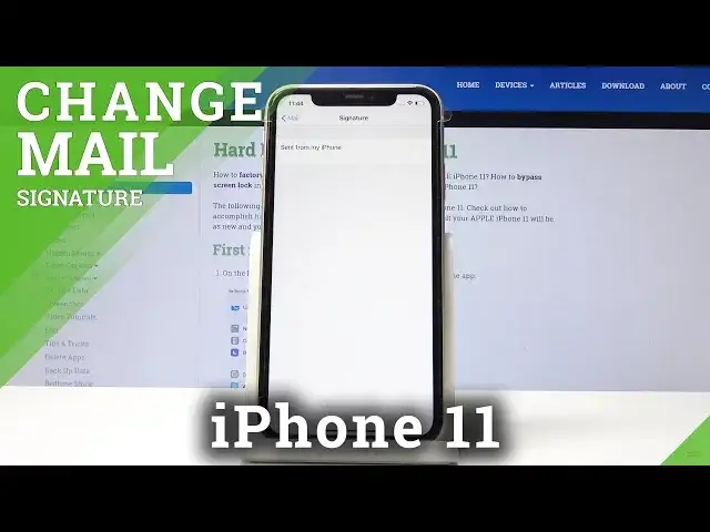 'Video thumbnail for How to Change Mail Signature in iPhone 11 – Set Up e-mail Signature'
