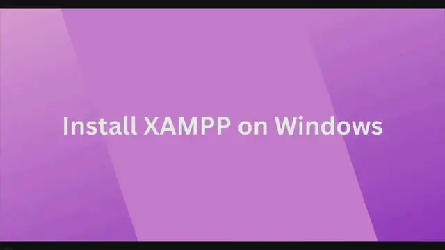 'Video thumbnail for How to Install XAMPP on Windows 10'