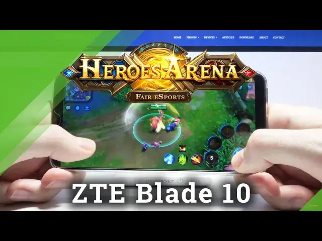 'Video thumbnail for Test Game Heroes Arena on ZTE Blade 10 | MediaTek Helio P60 | 2 GB RAM | Gameplay - FPS Check'