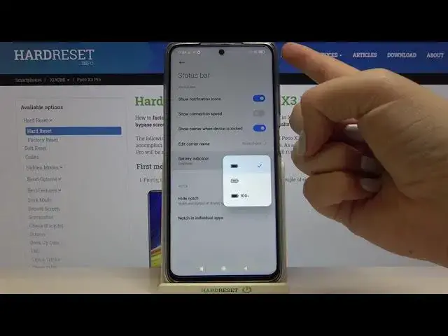 'Video thumbnail for How to Show Battery Percentage in POCO X3 Pro – Show Battery % Info'