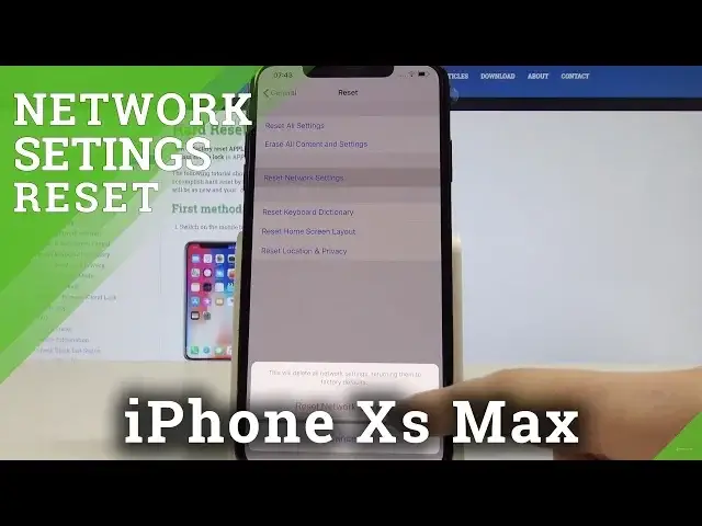 'Video thumbnail for How to Reset Network Settings in iPhone Xs Max - Restore Network Configuration'