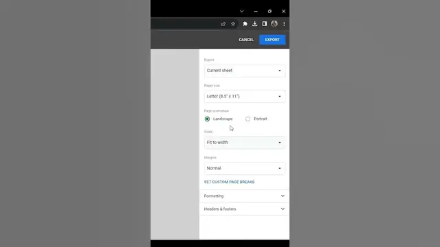 'Video thumbnail for Convert Google sheet to PDF'