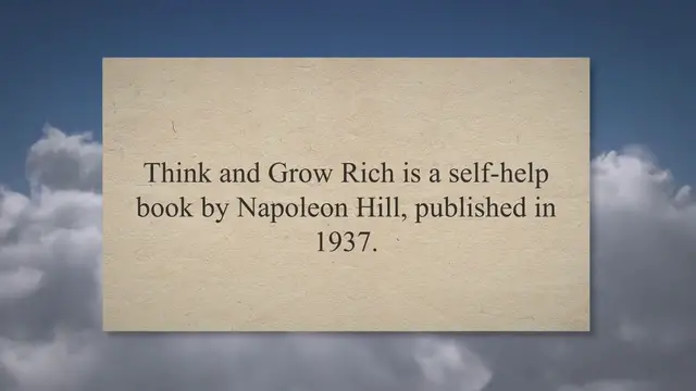 'Video thumbnail for Think and Grow Rich by Napoleon Hill'
