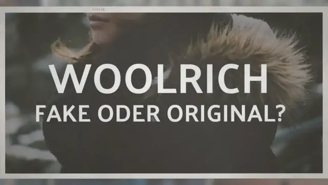 'Video thumbnail for Woolrich Parka Fake und Original erkennen'