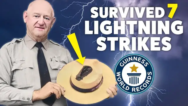 'Video thumbnail for This man survived being struck by lightning seven times!'