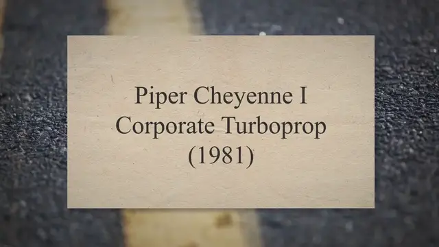 'Video thumbnail for Piper Cheyenne I Corporate Turboprop (1981)'