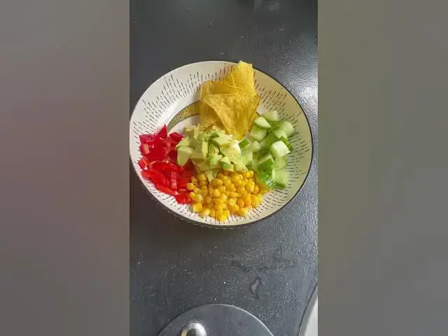 'Video thumbnail for Prawn taco salad #salad'