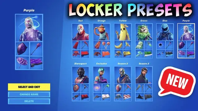 'Video thumbnail for Fortnite Locker Presets - Customize Locker Loadouts ✔️'