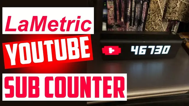 'Video thumbnail for Lametric Time Clock - YouTube Subscriber Smart Counter'