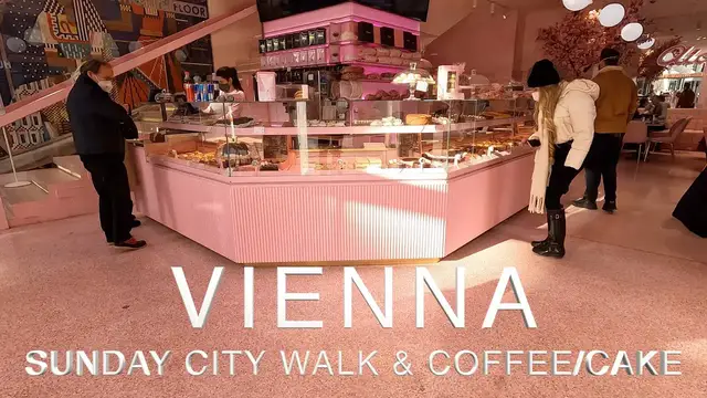 'Video thumbnail for 4K Vienna City Center, Sunday Walking Tour and Coffee & Cake ASMR'