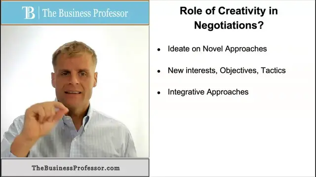 'Video thumbnail for Role of Creativity in Negotiations'
