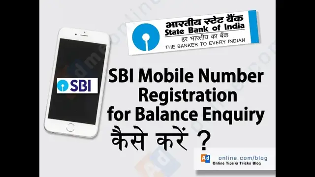 'Video thumbnail for SBI Mobile Number Register through SMS 2020 | How to Register SBI SMS Balance Enquiry'