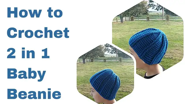 'Video thumbnail for Easy crochet hat/ Two in One crochet hat /Reversible Beanie'